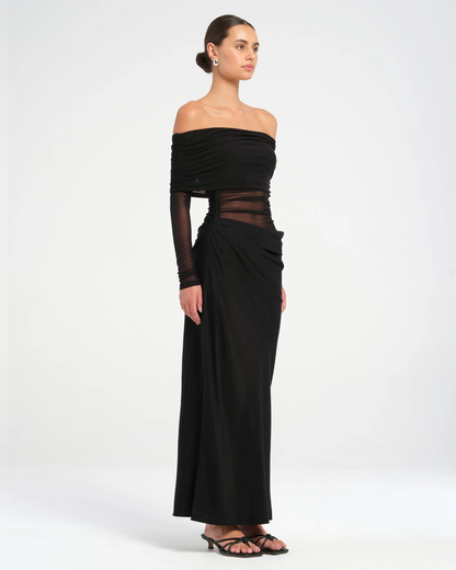 OFF SHOULDER MAXI DRESS